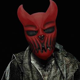 Party Masks Devil Ghost Mask Halloween Death Core Band Headwear Dress Up Party Haunted House Secret Room Death Props T230905