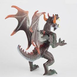 Finger Toys Action Diecast Coloured Dragon Simulation Toys Action Figures Animals Model Collection 1Pcs 12cm Simulation Dragon Kid Adult Gift