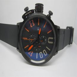 Top men Sport watch Male watches for man automatic movement rubber strap big size 50mm U01266R