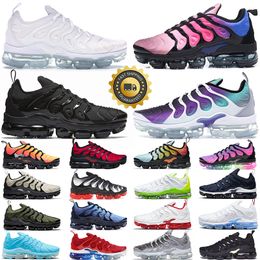 2024 TN Plus tns running shoes for men women Triple Black White Cherry Red Blue Hyper Violet Grape Light Bone mens womens trainers outdoor sports sneakers discount