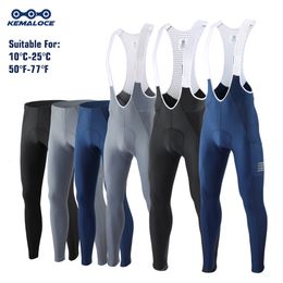 Bisiklet Pantolon Kemaloce Erkekler Bisiklet Pantolon Yaz Sonbahar Hızlı Kuru Blueblackgrey Jel Pad MTB Bike Bib Pantolon Yüksek Son Nefes Alabilir Uzun Pantolon 230904