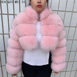 Womens Fur Faux Natural fur raccoon real coat high quality ladies furry winter fashion 7xl 230904
