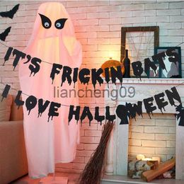 Party Decoration IT'S FRICKIN BATS I LOVE HALLOWEEN Party Banner Halloween Hanging Garland Paper Bunting Happy Halloween Party Home Decorations x0905 x0905