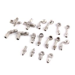 1Pc Stainless Steel An3 To An -3 Straight Brake Swivel Hose Ends Car Fitting Kits Drop Delivery Dh0Ge