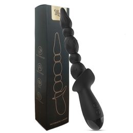 Anal Toys Vibrating Beads For Men Women Buttplug Plug Long Orgasm G Spot Vaginal Stimulator Adult Male Masturbation Butt Sex Toy 230904