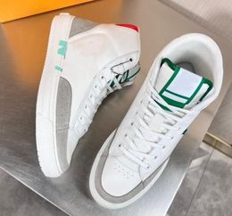 Famous Men Charlie Brand Sneakers Shoes White Calfskin Leather High/Low Top Trainer Comfort Wedding Party Skateboard Casual Outdoor