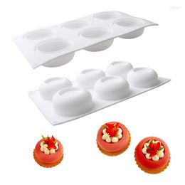 Baking Moulds 6 Holes Round Ring Silicone Cake Molds For Mousse Jelly French Dessert Mold Pastry Chocolate Tools