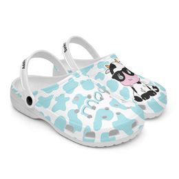 diy shoes classics slippers mens womens Custom Pattern cute Light blue spotted cow outdoor sneakers trend 36-45 43-102215