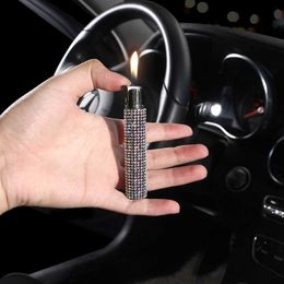 New online red creative diamond lighter Women's small portable inflatable igniter Creative slim unique gifts for men and women CXPT