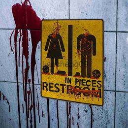 Party Decoration Halloween DIY Bloody Sticker For Bathroom Toilet Stickers Halloween Fright Night Horror Mural Adhesive Party Decoration Wall x0905