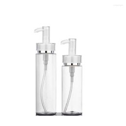 Storage Bottles Refillable Bottle 120ml 160ml 200ml Empty Clear PET Plastic Luxury Acrylic Pump Cosmetic Packaging Container Lotion