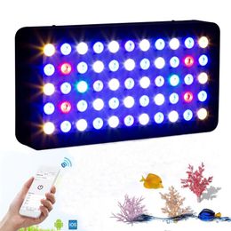 Full Spectrum LED Aquarium Light Bluetooth Control Dimmable Marine Grow Lights for Coral Reef Fish Tank Plant291T