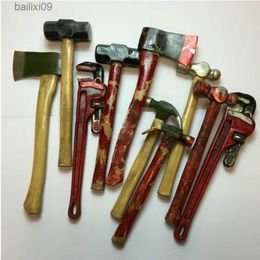 Other Event Party Supplies Realistic Halloween Weapons Knife REPLICA Fancy Dress Movie Film Prop BLOODY T230905