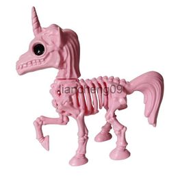 Party Decoration Halloween Decoration Unicorn Skeleton Bone Party Cute Ornaments Hallowmas Horror Props Horrible Scary (Pink) x0905 x0905