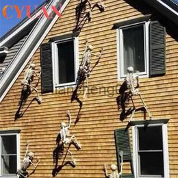 Party Decoration Scary Halloween Decoration Halloween Props Luminous Hanging Decoration Outdoor Party Horror Luminous Movable Skull Skeleton x0905