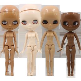 Dolls DBS blyth doll joint body bjd toy without makeup shiny face for cutom DIY anime girls 230904