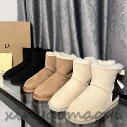 2023 uug Designer Stivali Tasman Pantofole Scivoli in pelliccia di castagno Stivali invernali Donna Uomo Ultra Mini Platform Boot Australia Stivaletti da neve Tazz Pantofole