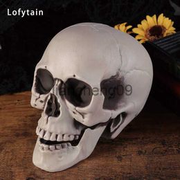 Party Decoration Lofytain Halloween decoration artificial skull model plastic skull terrifying skull model used for bar party and home decoration x0905