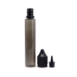 Black PE Dropper Bottle Empty with Cap Long Dropper Liquid Vase 1Pcs