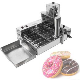 1800 pcs/hr Doughnuts 2000W Computer Control Electric Heating 4-Row Automatic Donut Making Machine Auto Doughnut Maker