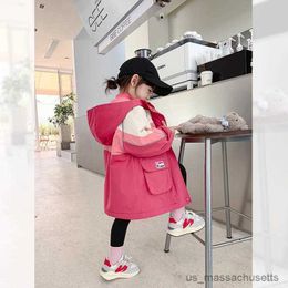 Down Coat Autumn Winter Pink Jacket Coat Big Kids Teens Clothes For Teens Little Girls Childrens Boutique Clothing Cardigan Outwear R230905