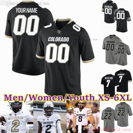 2023 Custom S-6XL NCAA Colorado Buffaloes Football Jersey 12 Travis Hunter 2 shedeur sanders 13 Shamar Hamilton 9 Tedric Thompson 70 Shane Callahan 54 Terrance Lang