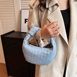 Handbag Bvs Designer 2023 Woven Women Knitting Knotted Handstitched Mirror Quality y Woven and Knotted Handbag for Women in Handheld Venbotegas