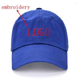 Ball Caps MYZOPER 2023 Fashion Embroidery Letters DIY LOGO Baseball Cap Unisex Casual Tide Adjustable Hip Hop Adult Hat