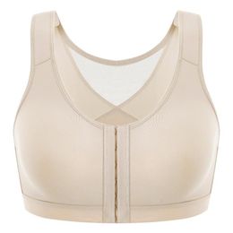 Bras MELENECA Women's Front Closure Posture Bra Wire Post Plus Size Back Support256c