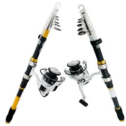 Boat Fishing Rods GDA Kit Set Telescopic Rod Reel Combo Spinning Carp Summer Gear 230904