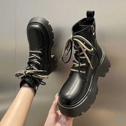 Boots Small Man Matsuke Versatile Bottom Winter Martin Fashion Casual Tall Women's 230830