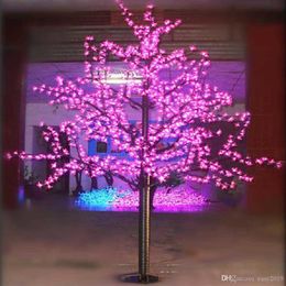 1 5M LED Artificial Cherry Blossom Tree Light Christmas 480pcs Bulbs 110 220VAC Rainproof fairy garden decor H0924 H09283015