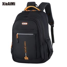 School Bags Large Capacity Backpacks Oxford Cloth Mens Lightweight Travel Business Laptop Packbags Waterproof 230905