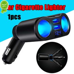 New Auto Car Cigarette Lighter Socket Splitter Charger Dual USB Auto Cigarette Lighter Sockets Power Adapter Plug for Most Phone