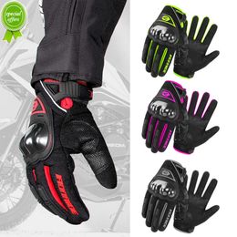 New Motorcycle Gloves Summer Touch Screen Breathable Powered Motorbike Racing Riding Bicycle Protective Gloves Men Cycl Gloves