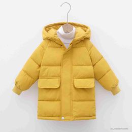 Down Coat Children's Down Coat Winter Teenage Baby Boys Girls Coats Thicken Warm Long Jackets Toddler Kids Outerwear R230905