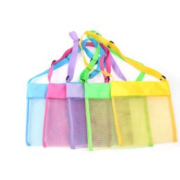 Sommer sand weg Lagerung Mesh Tasche Für Kinder Kinder Strand Shell muschel Spielzeug Net Organizer Einkaufstasche Tragbare verstellbare Schulter ZZ