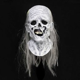 Party Masks Halloween Zombie Mask Scary Full Head Party Cosplay Mask Haunted House Horror Props T230905