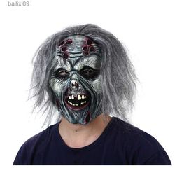 Party Masks Zombie Mask Scary Monster Halloween Fancy Dress Party Costume Props Horror Grimace Zombie Latex Masks T230905