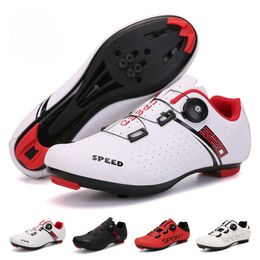 Обувь для велоспорта Обувь для велоспорта Ботинки для шоссейного велосипеда Mtb Шипы для обуви Нескользящие мужские кроссовки на плоской подошве для горного велосипеда SPD Racing Speed Велоспорт 230904