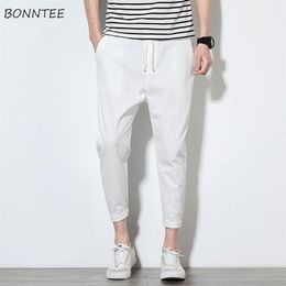 Pants Men Solid Slim Fit Casual Trousers All Match Simple Mens Korean Style Ulzzang Summer Breathable Comfortable Pant Oversize241b