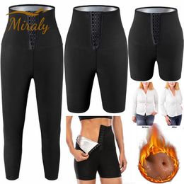 Womens Shapers Body Shaper Pants Sauna Sweat Effect Slimming Women Fitness Shapewear Workout Gym Leggings 230905