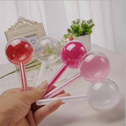 24pcs 15x6cm Colorful Creative DIY handmade personality round plastic box Transparent lollipop shape candy packing plastic box272j