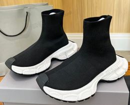 Designer Sneaker Sock Speed Casual Shoes for Women Mens Black White Pink Lemon Daddy Plate-forme Men Women