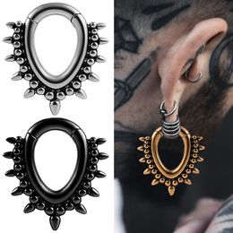 Navel Bell Button Rings Vanku 2pc Water drops Ear Hanger Weights For Stretched Ear Lobe Stainless Steel Ear Gauges Ear Plugs Tunnels Body Jewellery 230905