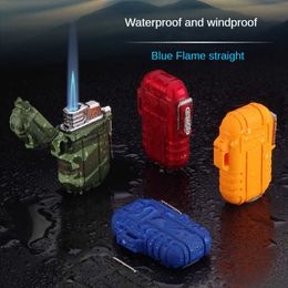 F11 outdoor camping lighter sealed windproof waterproof cigar direct blue flame igniter unusual gift TX9Q