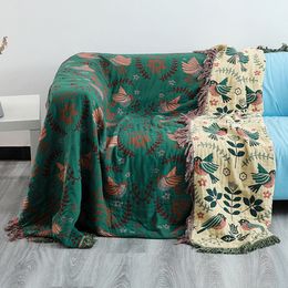 Blankets Bohemia Sofa Cover Throw Blanket All Season Geometry Dust Towel for Office Car Winter Bedspread 230905