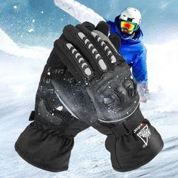 Ski Gloves Sarung Tangan Luar Ruangan Motor Pelindung Tahan Angin Air Hangat Musim Dingin Setelan Antiselip Layar Sentuh Le 230905