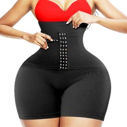 Waist Tummy Shaper 4XL 5XL Corset Butt Lifter Body Firm Control Panties Shapewear High Trainers Thigh Slimmer Girdles with Hooks 230904