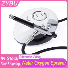 Portable Nano Water Spray Oxygen Injector Airbrush High Pressure Mist Sprayer Water Jet Facial Cleansing Skin Moisturizing Beauty Apparatus Home Use